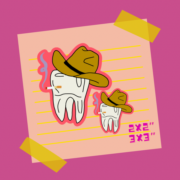 Show Me Yer Teeth Stickers